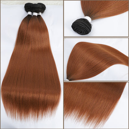 Bone Straight Hair Bundles Piano Ombre Hair Extensions