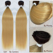 Bone Straight Hair Bundles Piano Ombre Hair Extensions