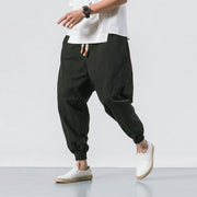 Chinese Style Harem Pants Men Streetwear Casual Joggers Mens Pants