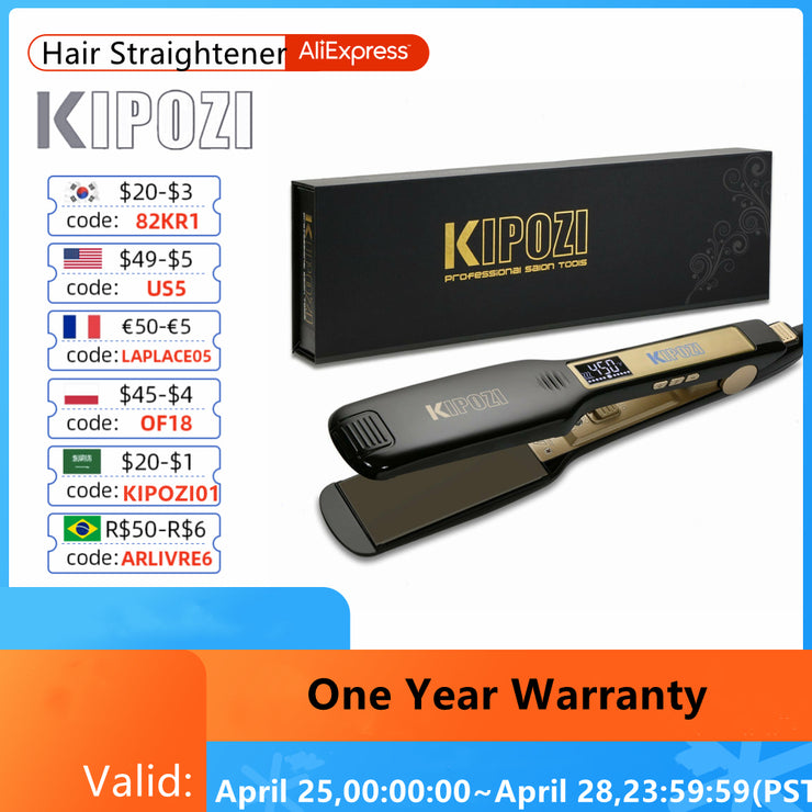 KIPOZI Professional Titanium Flat Iron Hair S