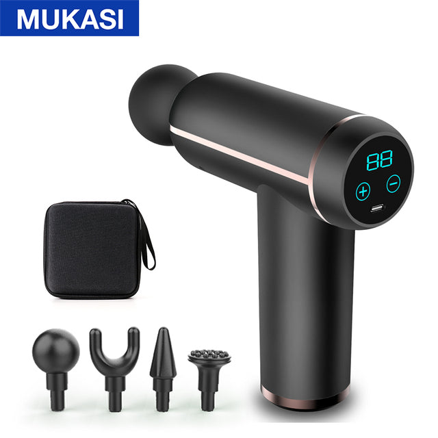 MUKASI LCD Display Massage Gun Portable Percussion