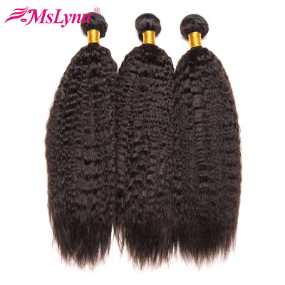 Kinky Straight Human Hair Bundles