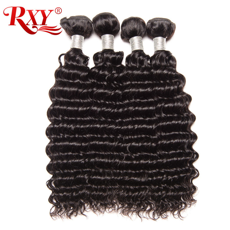 RXY Brazilian Deep Wave Remy Hair Bundles 1PC