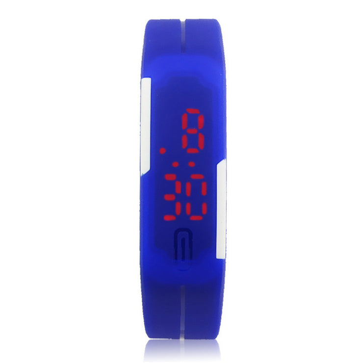 New Ultra Thin Men Girl Sports Silicone Digital LED Sports Wrist Watch