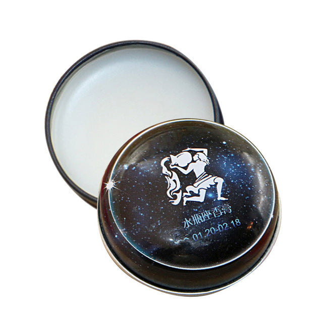 HOT 12 Signs Constellation Zodiac Perfumes Magic Solid Perfume Deodorant