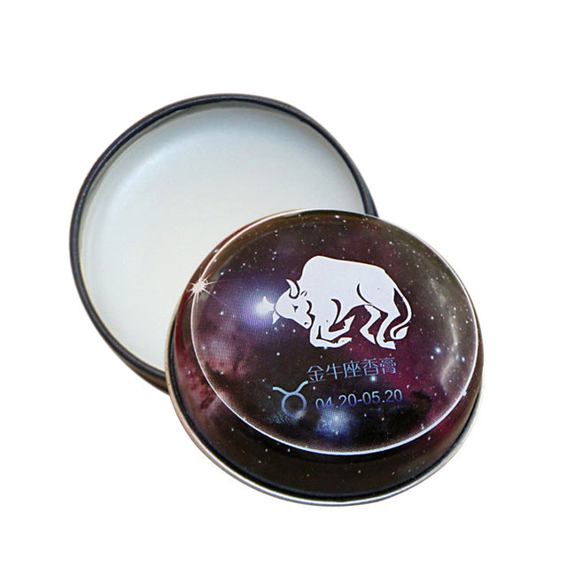 HOT 12 Signs Constellation Zodiac Perfumes Magic Solid Perfume Deodorant