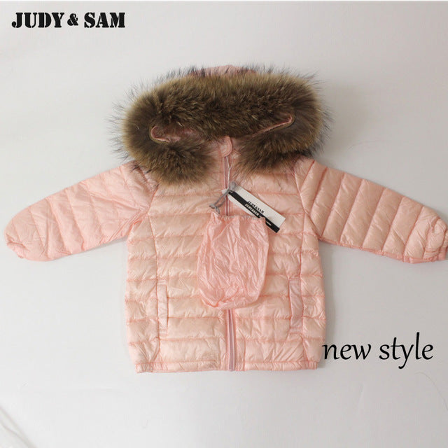 Winter Down Jacket Kids Coat For Boys and Girls