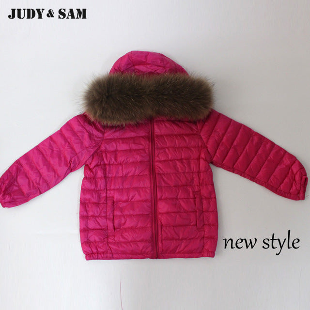 Winter Down Jacket Kids Coat For Boys and Girls