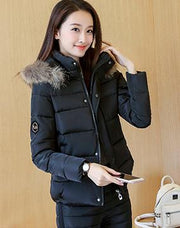 New Winter Jacket Fur Collar Fashion Parka Coat